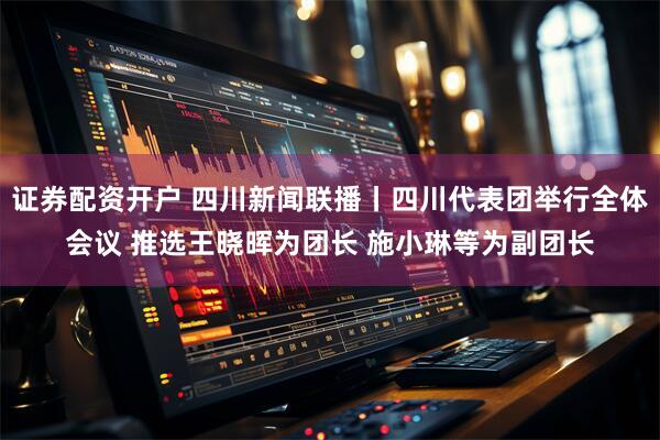 证券配资开户 四川新闻联播丨四川代表团举行全体会议 推选王晓晖为团长 施小琳等为副团长